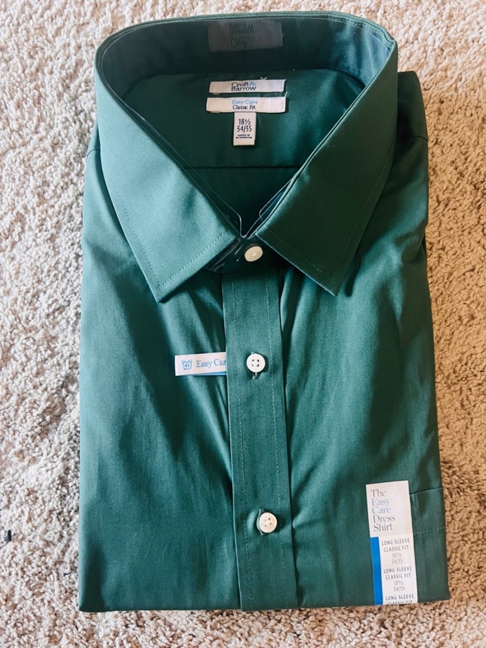 croft & barrow Men's Dress Shirt in Forest Green